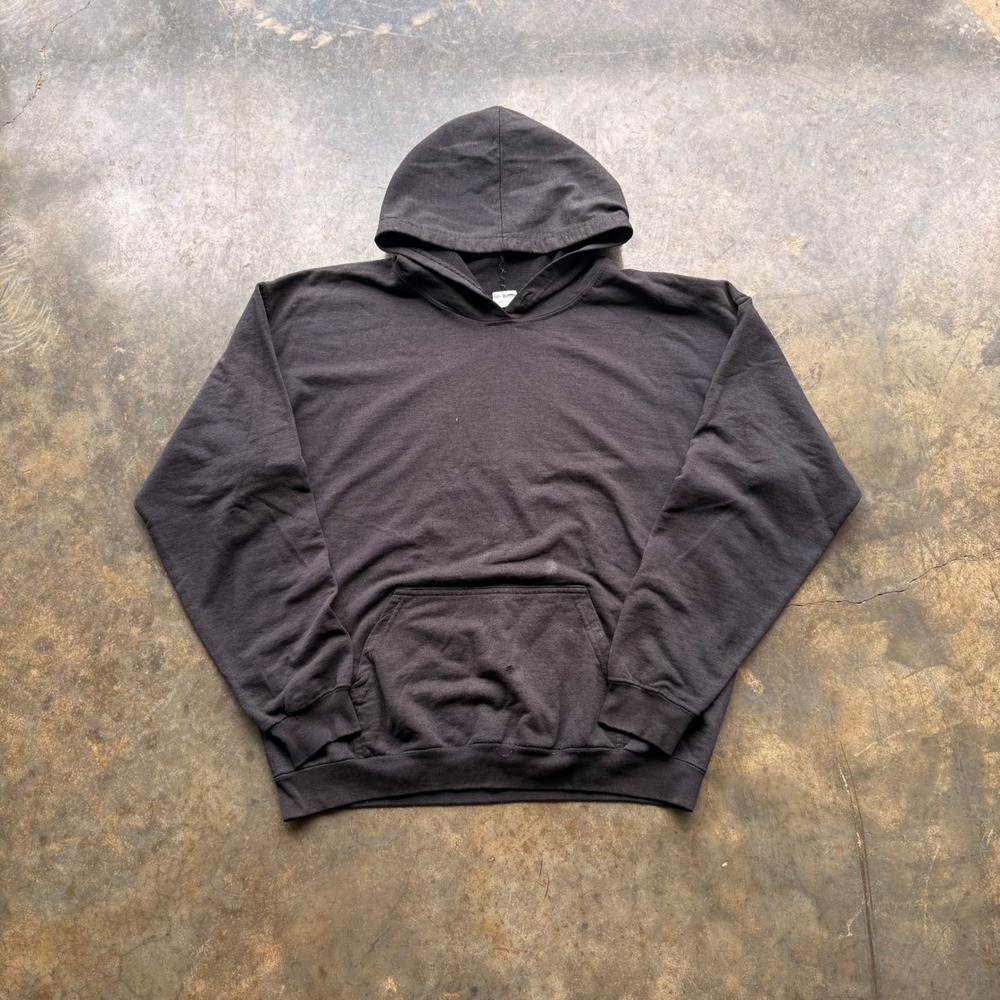 Vintage Blank Faded Black Sweatshirt Mens XL Heavyweight Distressed